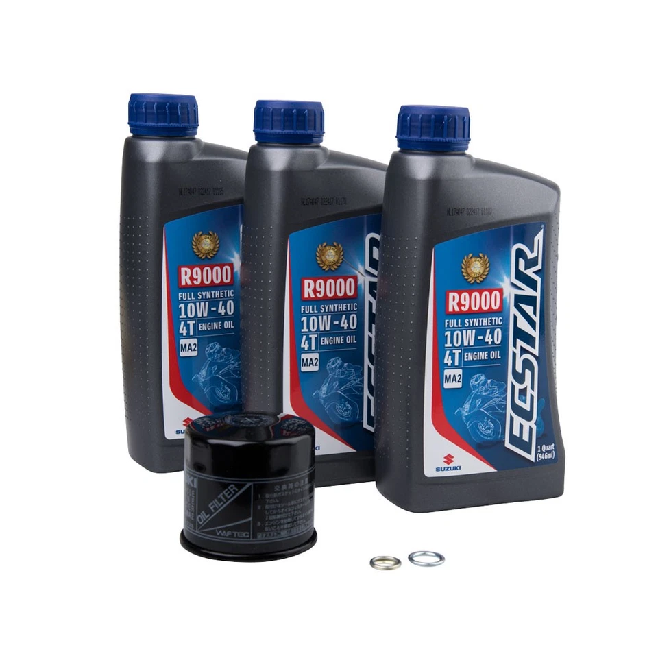 Suzuki ECSTAR R9000 10W-40 Synthetic Oil Change Kit For Suzuki Bandit 1250S (ABS - Imagem 1 de 1