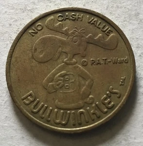 Medalla moneda ficha ranurada alce Bullwinkle - Imagen 1 de 2