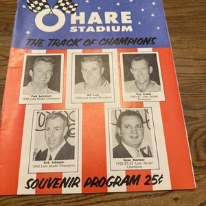 O'HARE Stadium Chicago Auto Racing Stock Car Program 1964 Track of Champions - Picture 1 of 9