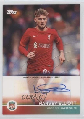 2021-22 Topps Liverpool Team Set Auto Harvey Elliott #BA-HE Rookie Auto RC - Image 1 of 2