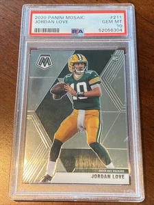 2020 Jordan Love Mosaic Rookie RC #211 PSA 10 Green Bay Packers - Bild 1 von 2
