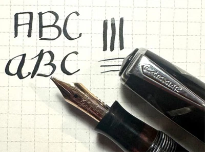 Parker De Luxe Challenger в серый кнопка заполнения с РЕДКАЯ 14k широкий заглушка nib - Изображение 1 из 4