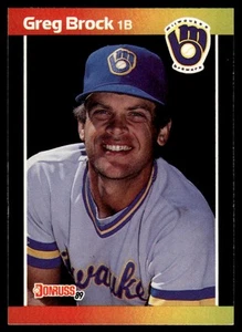 1989 Donruss #57 Greg Brock LEAF, INC. & *Denotes - Picture 1 of 2
