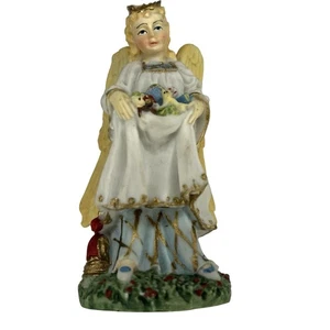 Estatuilla de colección Christkindl 1992 Alemania International Angel Basket of Toys - Imagen 1 de 8