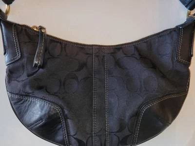 Y2K COACH #11371 Mini Hobo Shoulder Bag Vintage Logo Canvas Purse -Rare Classic - Image 1 of 4