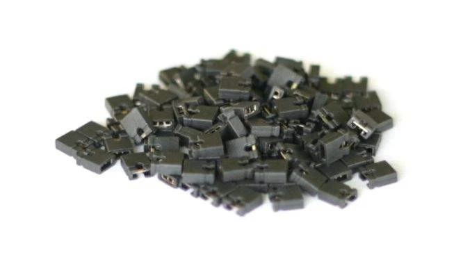 100PCS Mini Micro Jumper 2.54mm Standard Circuit Board Shunts Short Jumper Cap - Image 1 of 1