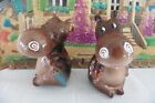 Vintage Salt and Pepper Shakers~Norcrest Sweetheart Hippo Couple