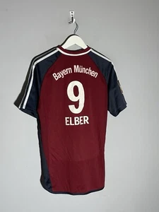 #9 Elber Bayern Munchen Adidas 2001/02 Vintage Home Football Shirt Soccer Jersey - Picture 1 of 17