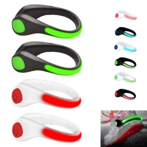 Lot of 4 LED Shoe Clip Night Light Luminous Safety Bright Warning Running Sports - Picture 1 of 1