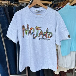 Vintage 1992 Mojado Brothers Tee L (Fits M) Single Stitch Wolf Graphic - Picture 1 of 6
