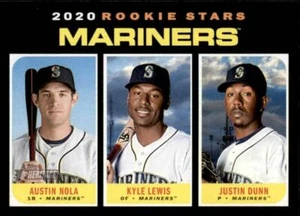 2020 Topps Heritage #391 Dunn/Nola/Kyle Lewis Base Card Lot Of (10) Mariners RC - Picture 1 of 1