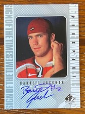 1998-99 UPPER DECK SP AUTHENTIC SIGN OF THE TIMES BARRETT JACKMAN RC AUTO BJ