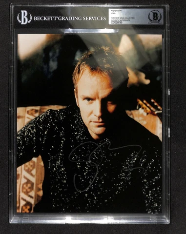 Sting The Police Signed 8X10 Photograph BAS (Grad Collection) Cover