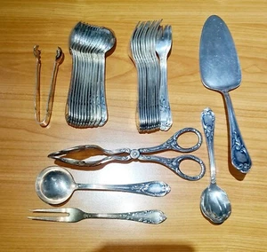 Excellent *** Cake Cutlery 30 Pieces *** Becker Silver Plated 1000/100 *** 12 People - Picture 1 of 2