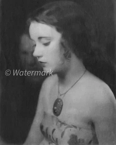 RETRATO surrealista vintage de William Mortensen - FOTO PUBLICITARIA 8X10 - Imagen 1 de 1