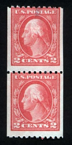 #442 2 Ct Washington Coil Pair 1MNH 1MH - Picture 1 of 2