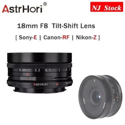 US AstrHori Tilt-Shift 18mm F8 Ultra Wide Angle Camera Lens for Sony Nikon Canon - Image 1 of 4