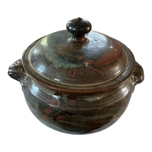 Vintage Plum Tree Pottery Covered Serving Pot Tureen (John Glick) - Picture 1 of 11