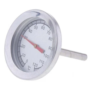 Professional Stainless Steel BBQ Charcoal Barbecue Wood Smoke Thermometer - Picture 1 of 8