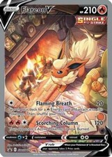 Flareon V - SWSH179 - Pokemon Promo Sword & Shield Alternate Art Card NM