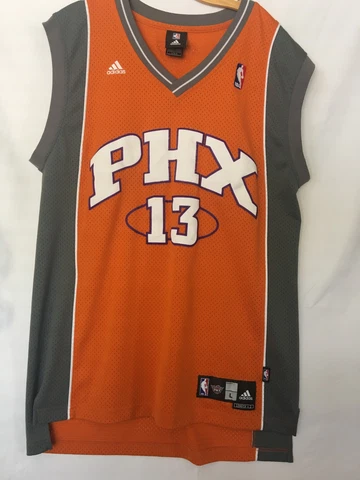 Adidas Phoenix Suns Steve Nash 13 NBA Mens Orange Away Stitched Jersey Large Cover