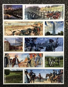 2025USA Forever Battlefields of the American Revolution - Block of 15 From Sheet - Picture 1 of 1