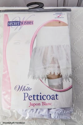 Falda Enagua Blanca Encaje Deseos Secretos Disfraz Halloween Nuevo Con Etiquetas Foto 1 de 2