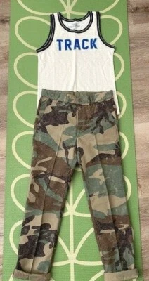 ¡Nuevo! Crewcuts Niños Pantalones y Tank Top Conjunto Talla 12 Foto 1 de 4