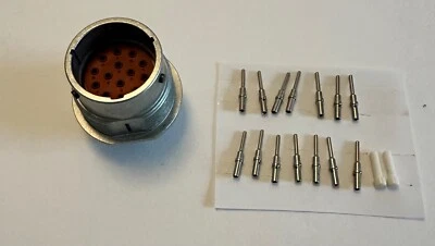 Deutsch HD34-18-14PN Connector (14) size 16  pins included Genuine Deutsch - Image 1 of 3