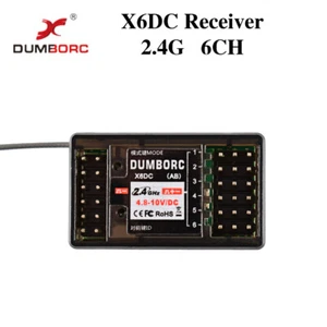 DUMBORC RC Transmitter 2.4G 6CH X6DC Radio Receiver for RC X4 X5 X6 Transmitter - Picture 1 of 12