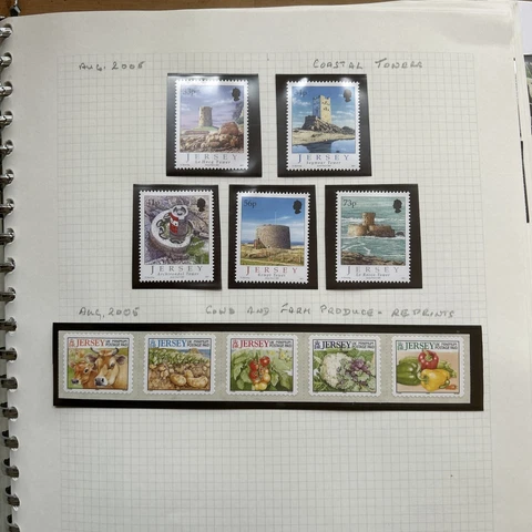 Jersey mint stamps with face value of £505.42 for collecting or postage Cover