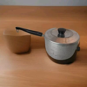 Vintage Sears Suppentopf 3 Quart Herdplatte Pfanne 3qt 3L Vintage Stahl mit Deckel 605.12073 - Bild 1 von 11