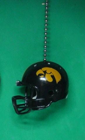 IOWA HAWKEYES  CEILING FAN PULL CHAIN FOOTBALL HELMET Cover