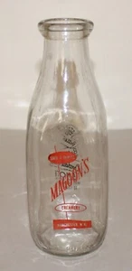 Botella de leche vintage Magoon's Creamery Dairy Manchester NH - Imagen 1 de 9