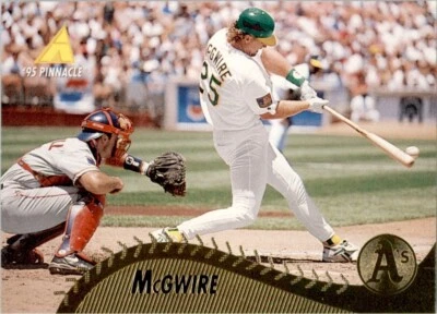 1995 Pinnacle #196 Mark McGwire Oakland Athletics - Image 1 of 2