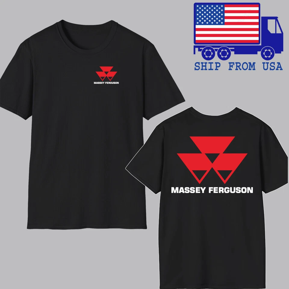 Massey Ferguson Tractor Men's Black Size S-5XL - Image 1 of 1