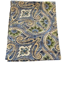 April Cornell Table Runner Blue Green Paisley - Picture 1 of 3
