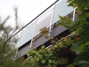Edelstahl Balkon Geländer Alu Eloxiert Lochblech Balkon Geländer Mit Statik - Bild 1 von 3