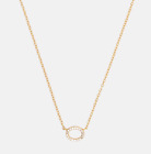 Luv AJ Full Bloom Rose Gold Tone Necklace - New in Pouch