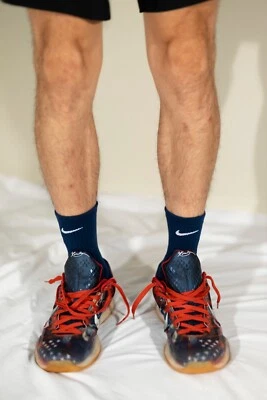 Nike NBA Elite быстрые носки - команда США белый и темно-синий - средней и полной длины - Изображение 1 из 4