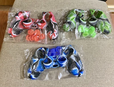 Pack de 3 empuñaduras de goma de silicona para mando PS4  Foto 1 de 4