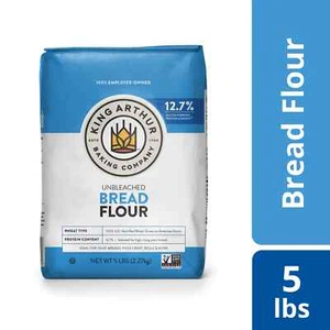 King Arthur- Unbleached Bread Flour, Non-GMO Project Verified /Certified Kosher - Picture 1 of 4