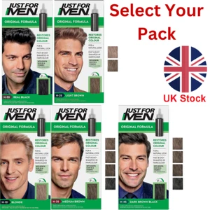 JUST FOR MEN Original Formula Hair Dye For Natural Look Brown Black H25 H35 H55 - Picture 1 of 72