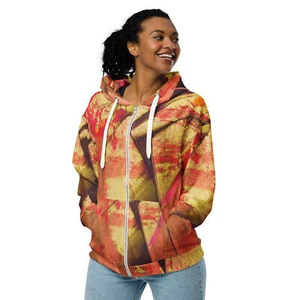 Unisex Kapuzenpullover mit Reißverschluss - Bild 1 von 34