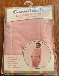 NIB Garanimals Swaddle Blanket Pink Girl With Comfort Wraps 7-14lbs - Picture 1 of 4