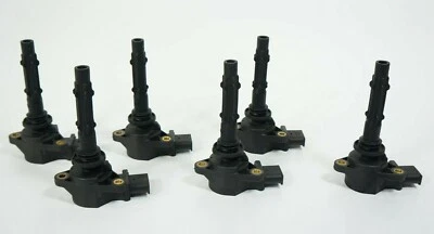 08-2013 mercedes c350 e350 m272 engine motor ignition spark coil plug 6 pcs set  - Image 1 of 4