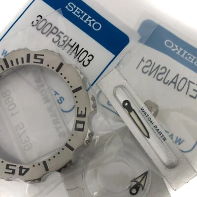 Correa de reloj de cristal SEIKO SRP307 SRP309 bisel agujas de resorte pasadores de enlace corona Foto 1 de 4