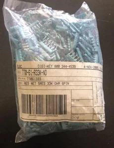 CTS 77061333 770-61-R33K 5 RES 33K OHM 6-SIP Resistor Network Array NEW Qty.940 - Picture 1 of 2