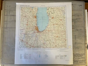 Vintage USGS Chicago Illinois Michigan Indiana 1973 Topographic Map 1:1000000 - Picture 1 of 1
