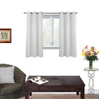 Blockout Blackout 3 Layers Pure Fabric Thermal Insulated Eyelet Curtains Pair